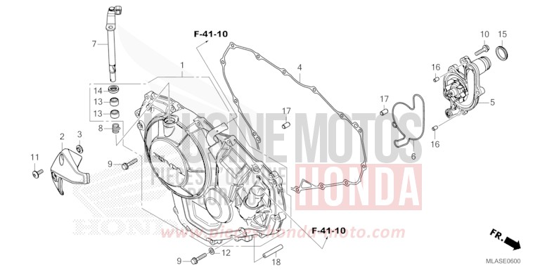 PANNEAU CARTER-MOTEUR D. (CMX1100A/A2) de CMX 1100 "Rebel" IRIDIUM GRAY METALLIC (NHC65) de 2025